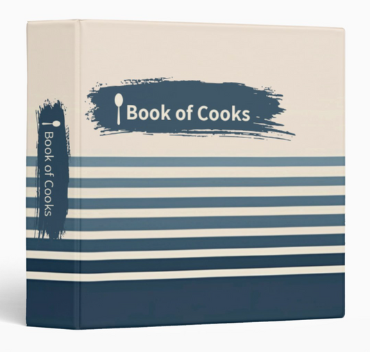 Stripes Recipe Binder