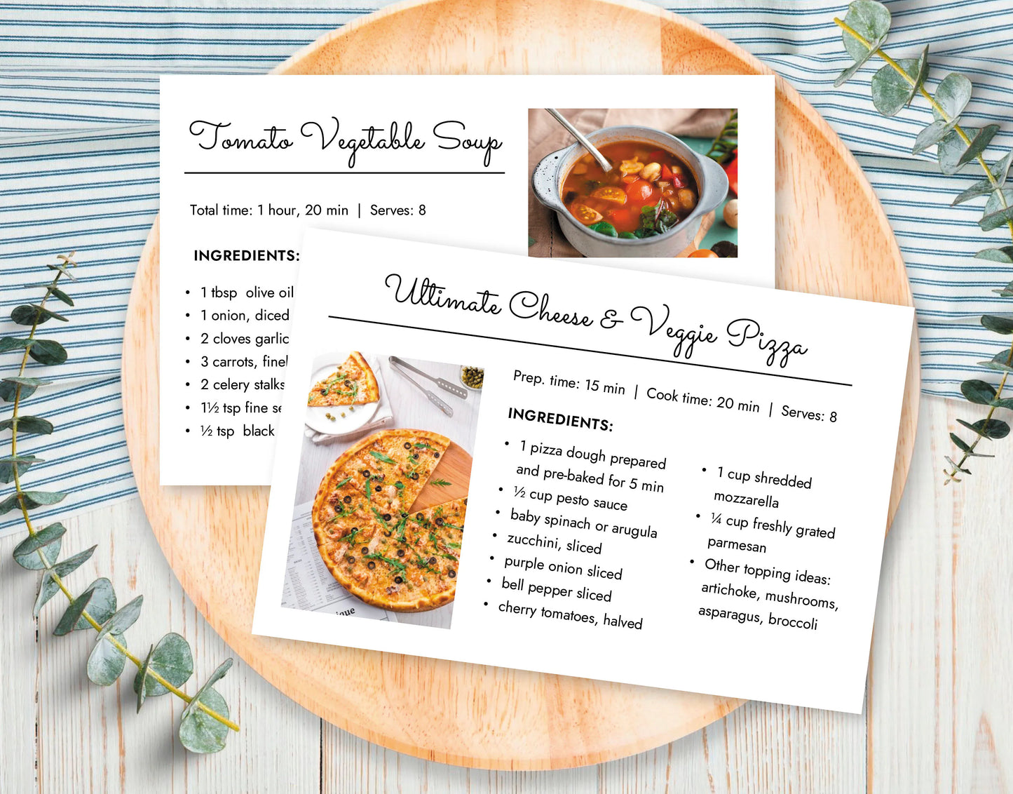 Custom Recipe Card